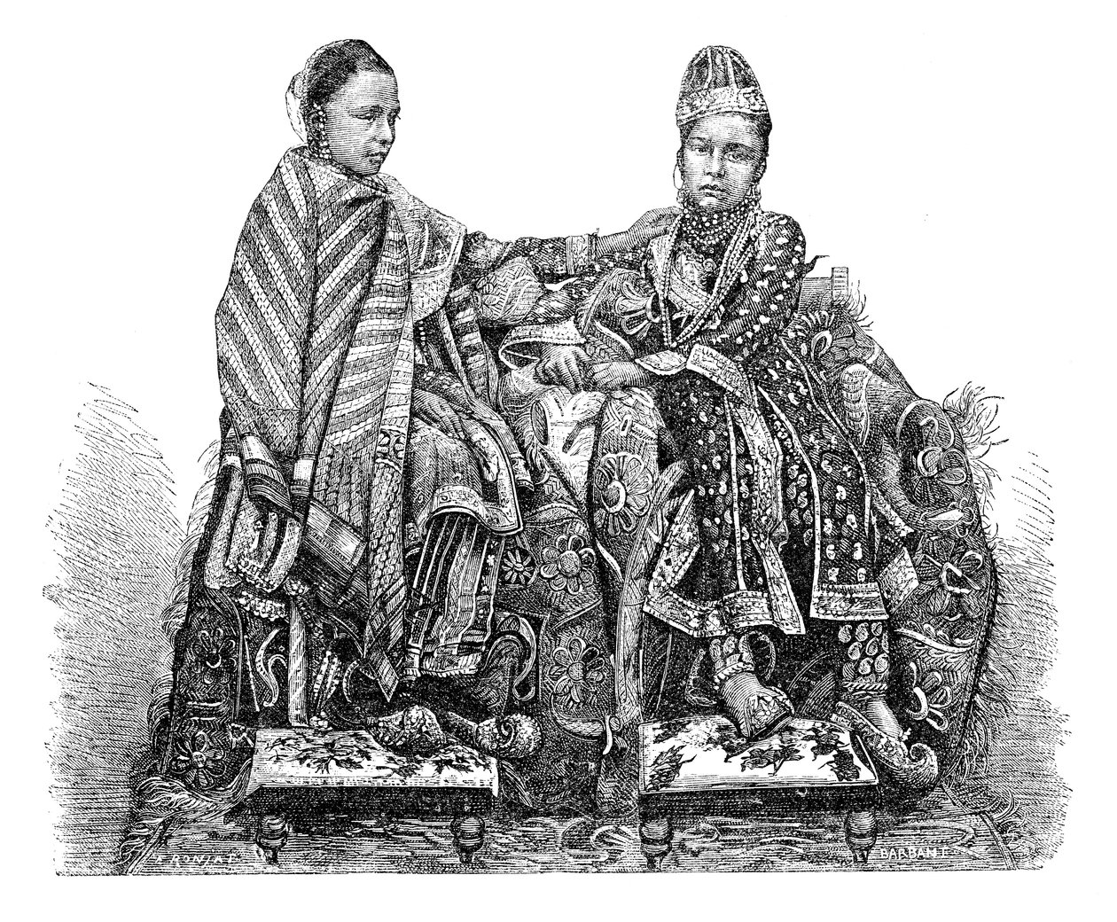 Princezna z Bhópálu, Indie, 1895. od Charles Barbant