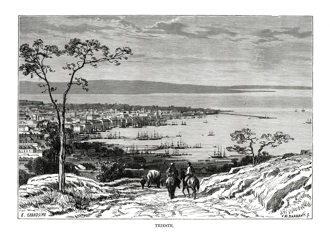 Terst, Itálie, 1879 od Charles Barbant