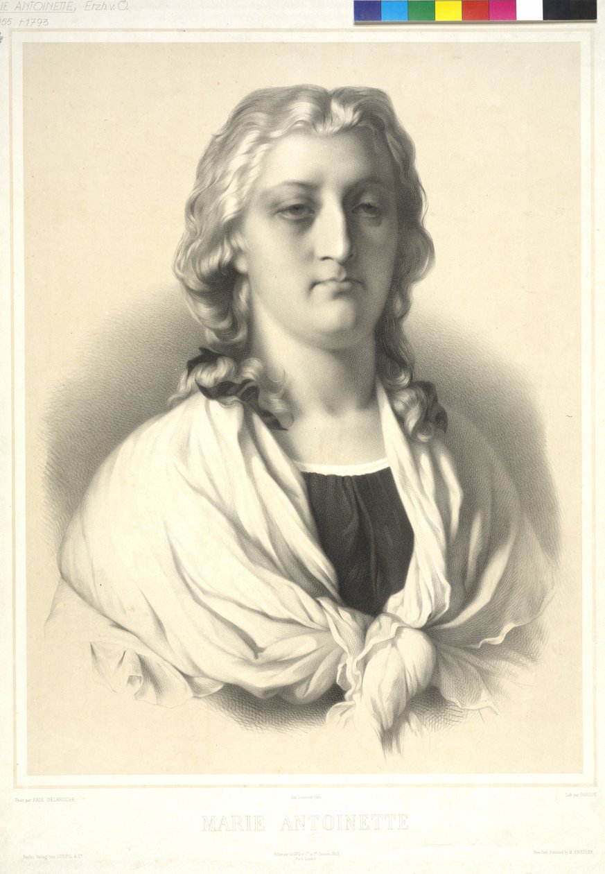 Rakouská arcivévodkyně Marie Antoinetta od Charles Bargue