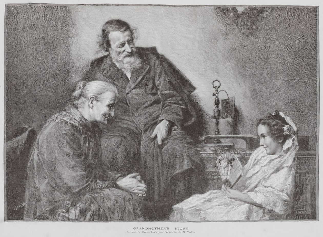 Babiččin příběh (litografie) od Charles Baude