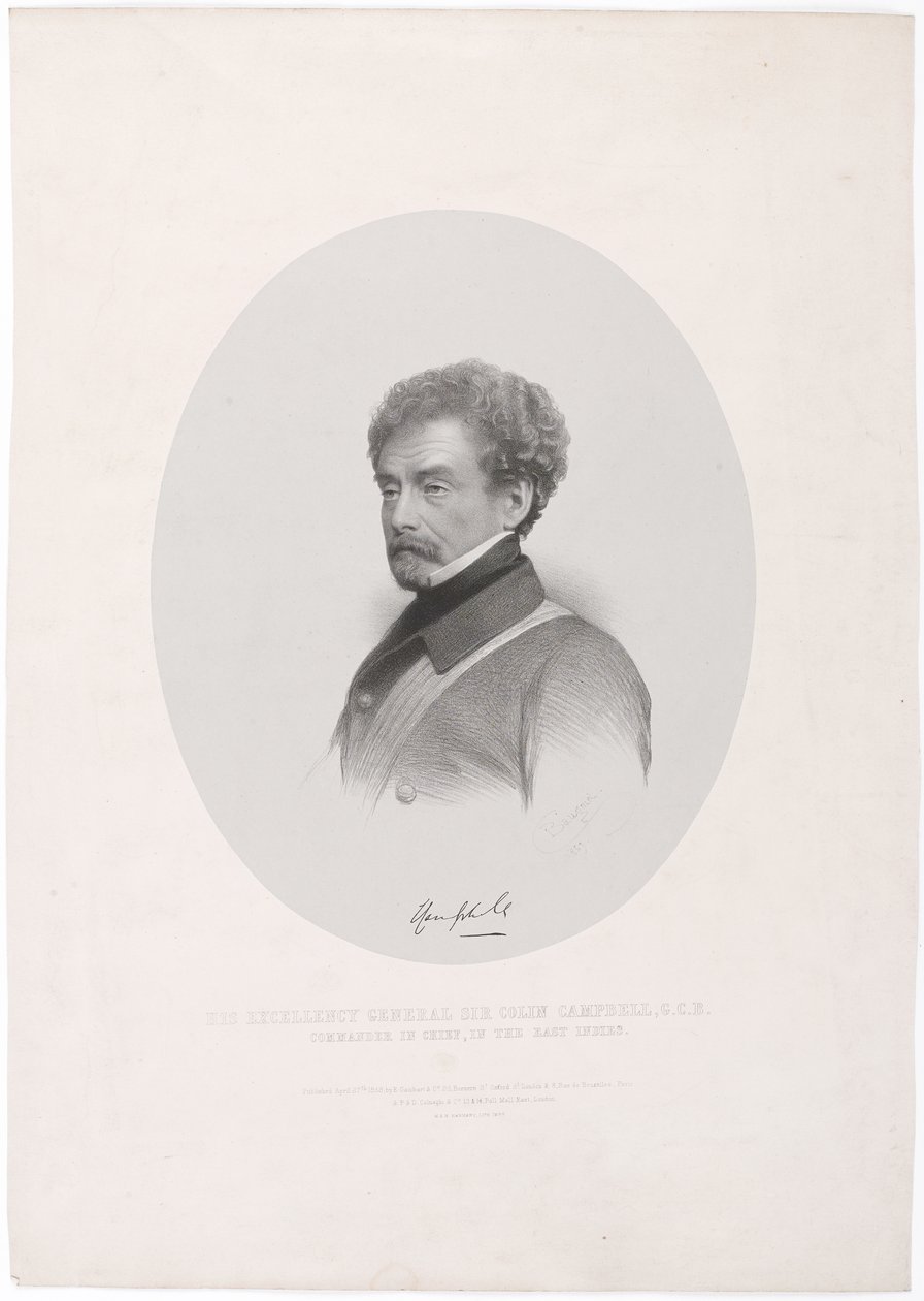 „Jeho Excelence generál Sir Colin Campbell vrchní velitel GCB ve Východní Indii“ od Charles Baugniet