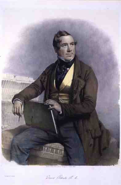 Portrét Davida Robertse R.A. (1776-1864) od Charles Baugniet