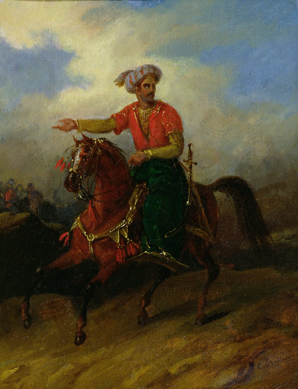 Osman na koni od Charles Bellier