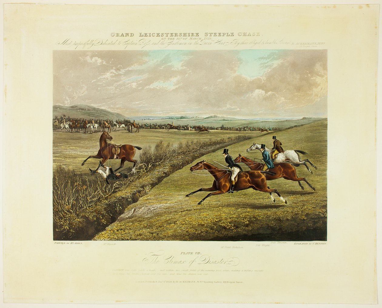 Climax of Disaster, z Velké leicesterské steeplechase od Charles Bentley