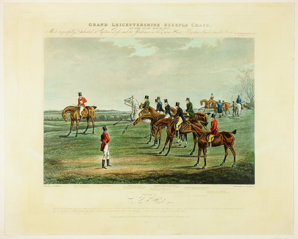 Start z Velké steeplechase přes Leicestershire od Charles Bentley