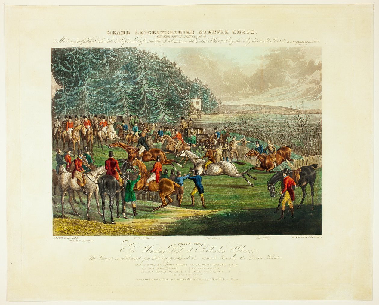 Vítězný příspěvek z Velké steeplechase nad Leicestershirem od Charles Bentley