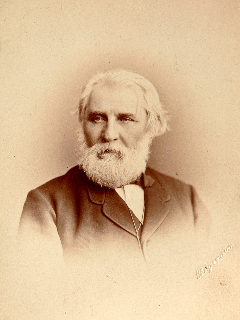 Ivan Turgenev, ruský autor, konec 19. století od Charles Bergamasco