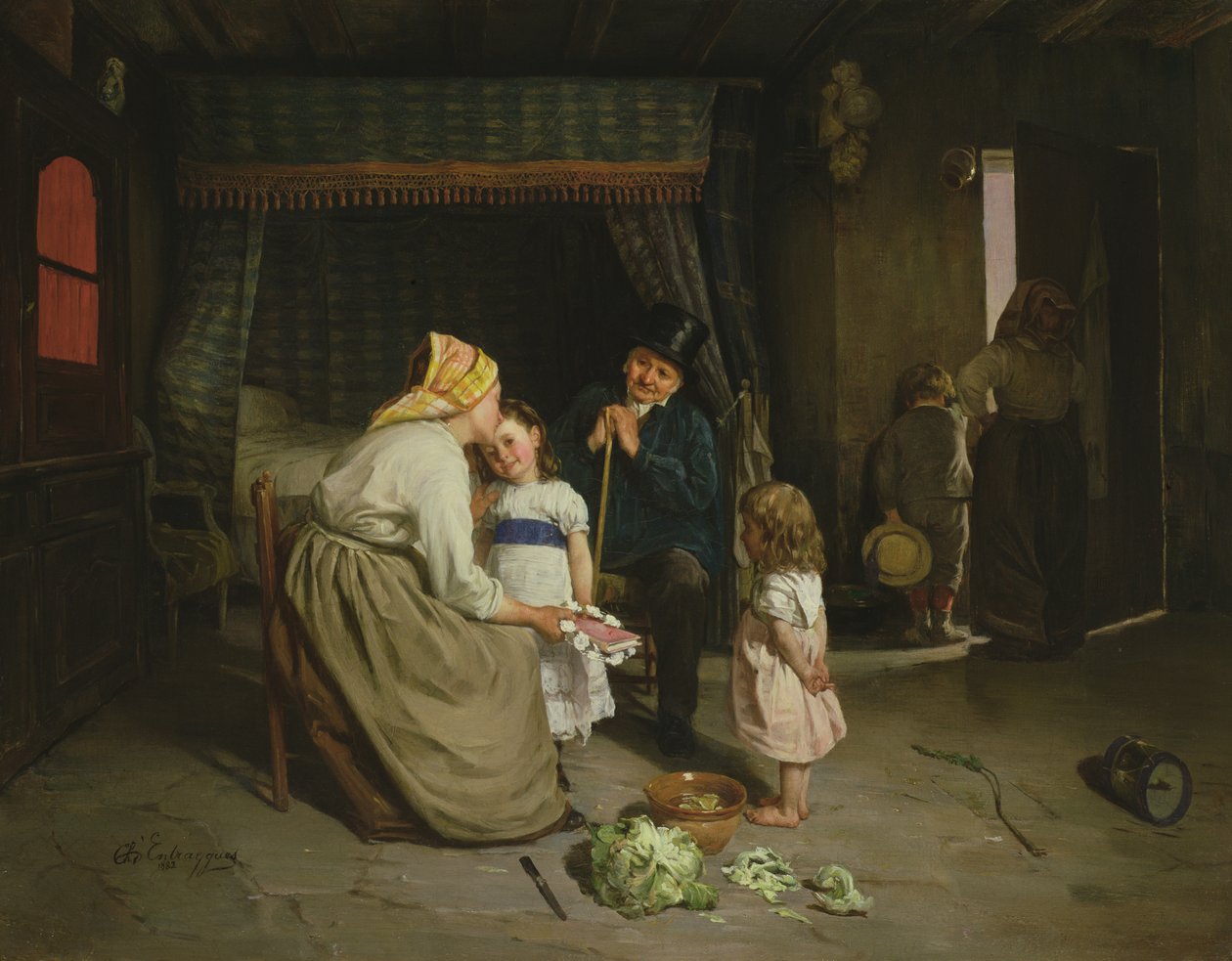 Před odchodem do kostela od Charles Bertrand DEntraygues