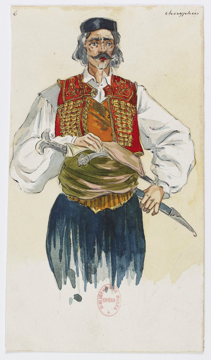 Holmès - Černá hora - kostýmy Charles Bianchini - 06. Choryphées od Charles Bianchini