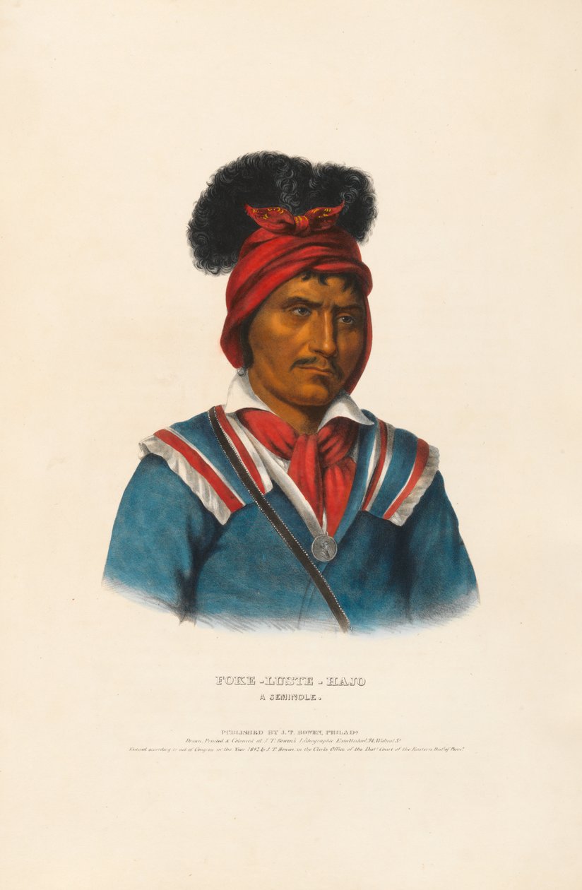 Foke-Luste-Hajo – Seminole od Charles Bird King