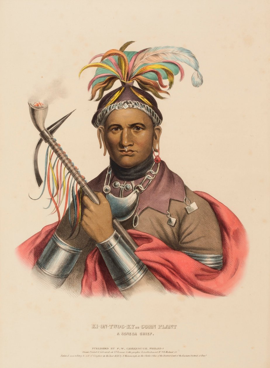 KI-ON-TWOG-KY., z knihy Dějiny indiánských kmenů Severní Ameriky od Charles Bird King