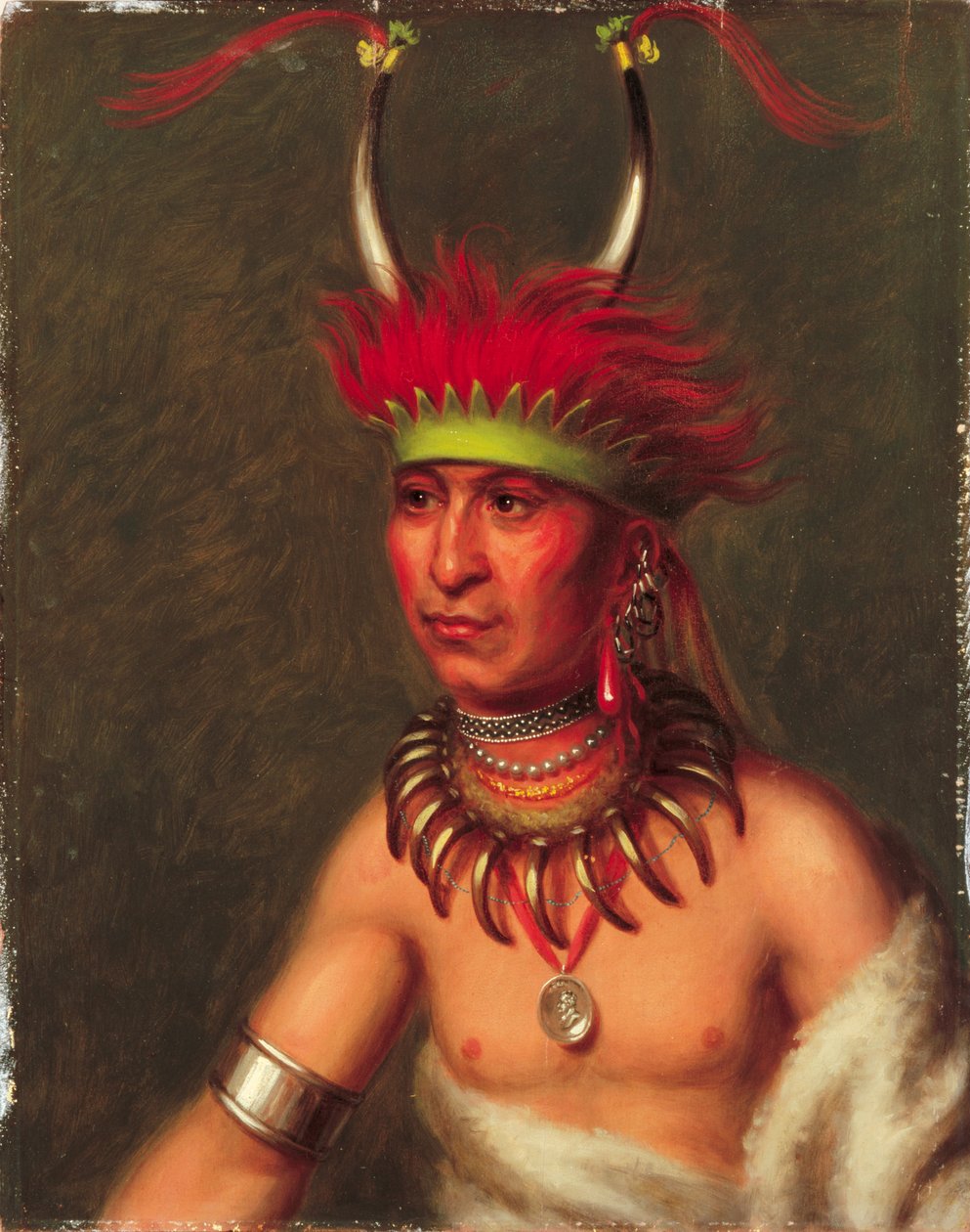 Monchousia (White Plume), Kansa od Charles Bird King