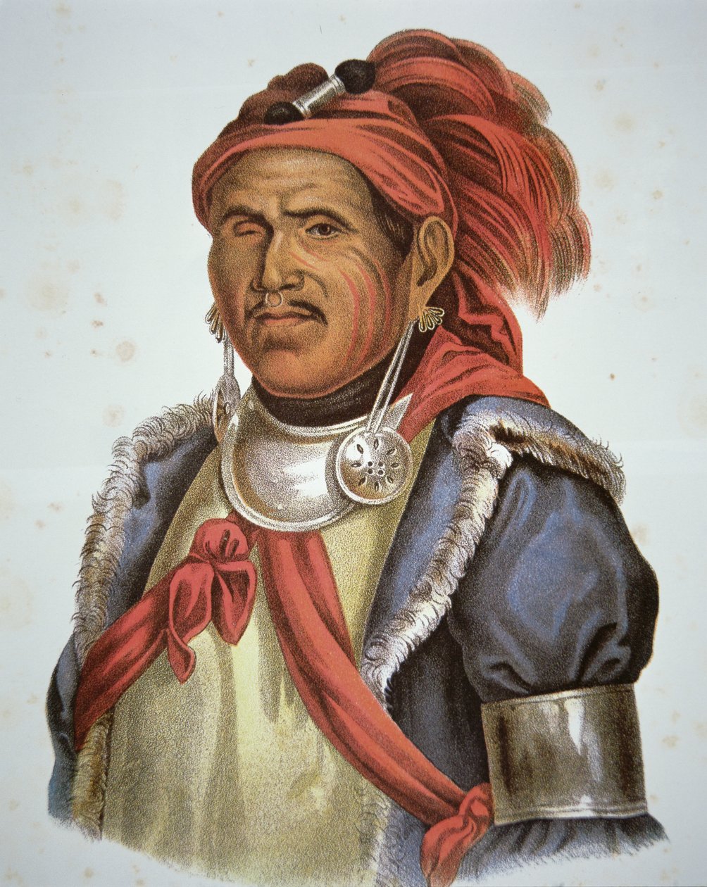Tenskwatawa (1775-1836) (barevné lito) od Charles Bird King