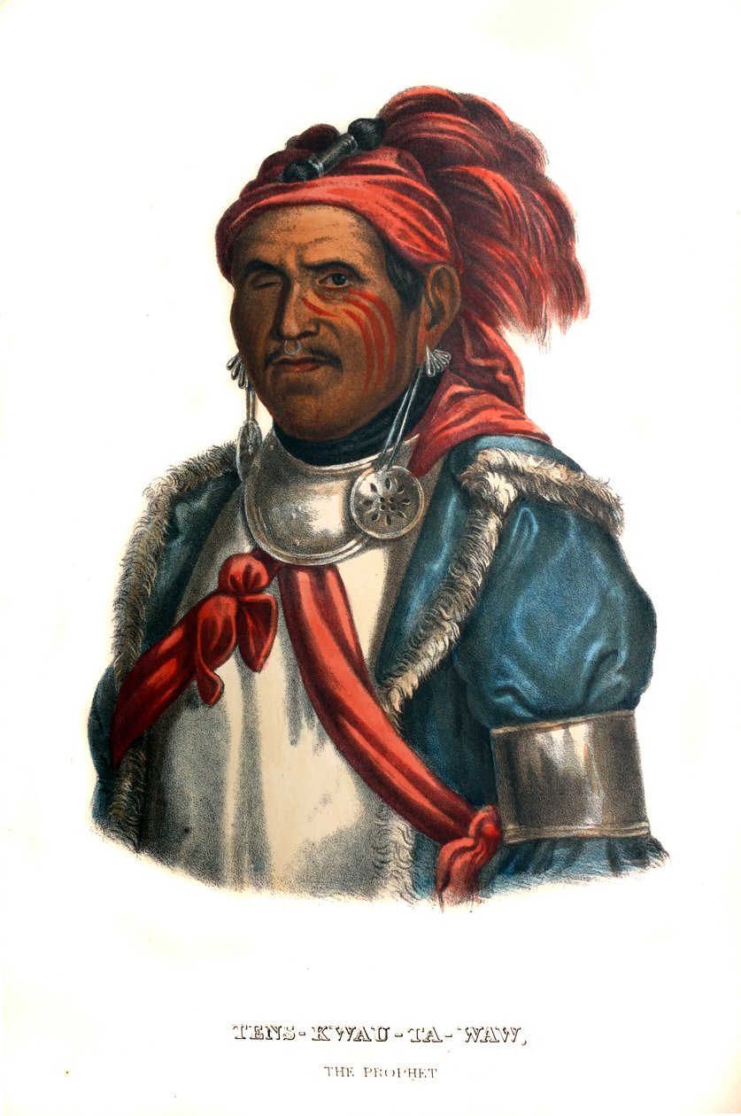 Tenskwatawa neboli „prorok“ od Charles Bird King