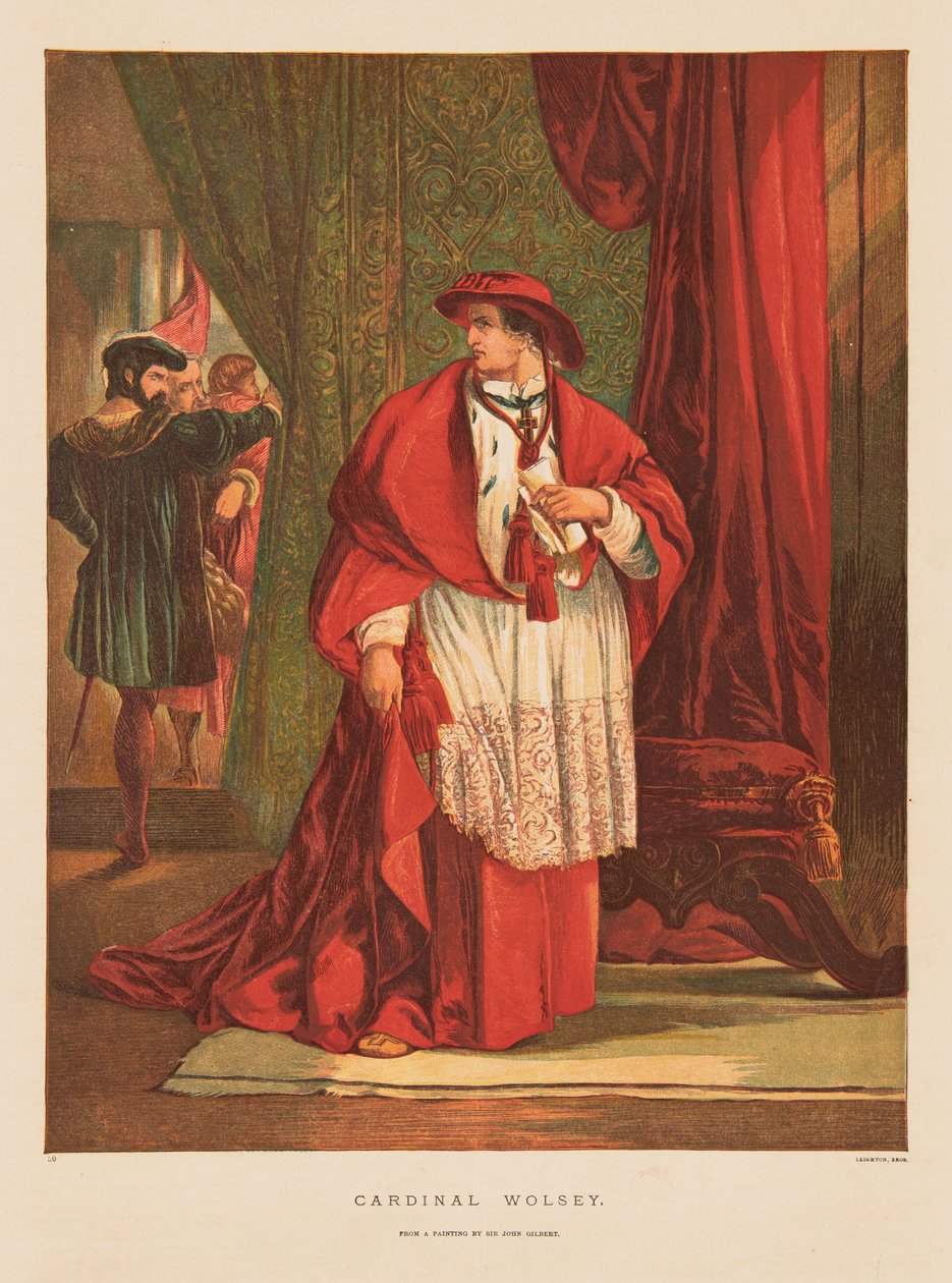 kardinál Thomas Wolsey od Charles Blair & Leighton George Cargill (1826 95) (Leighton Bros) Leighton