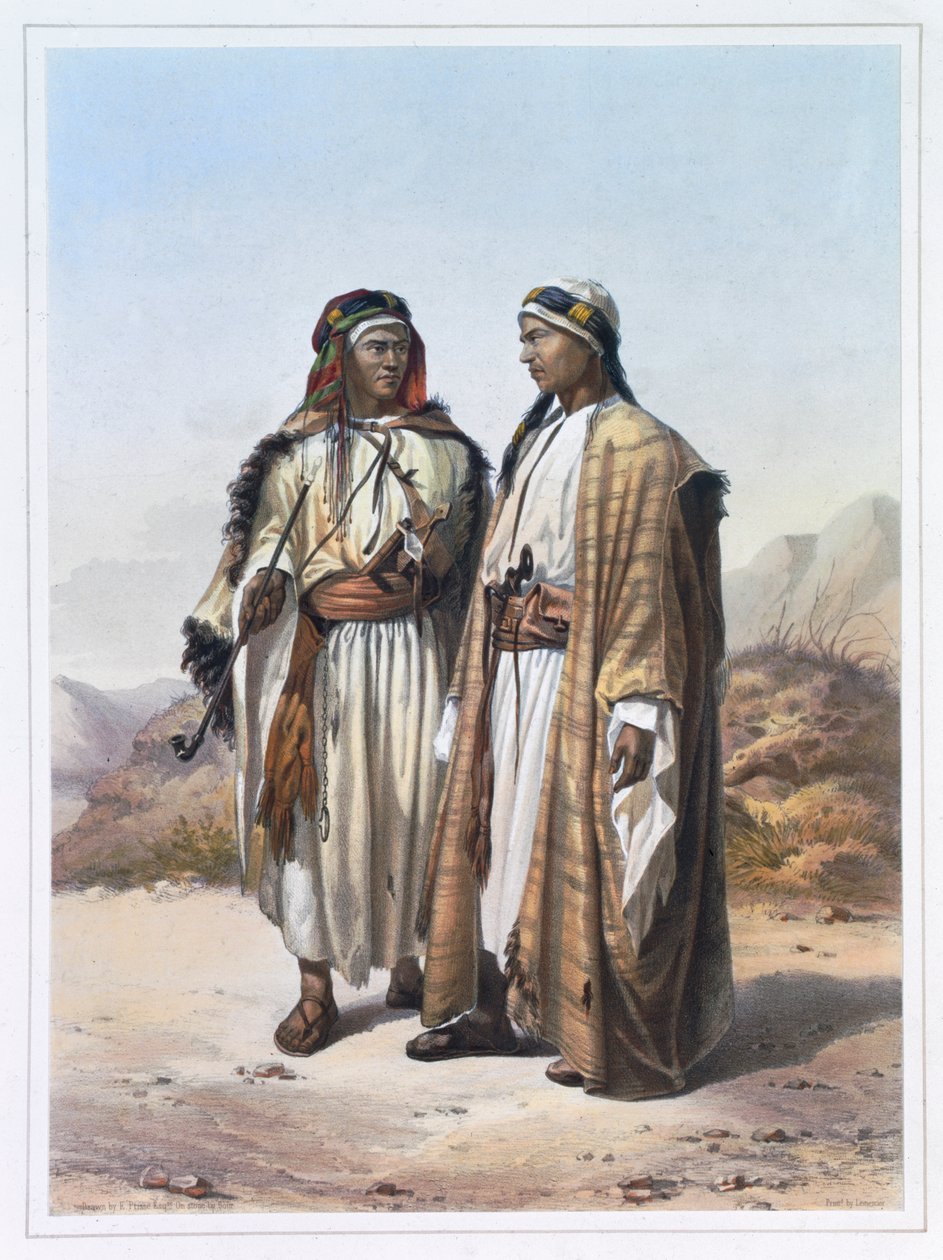 A Mahazi a Soualeh Beduín, 1848 od Charles Bour