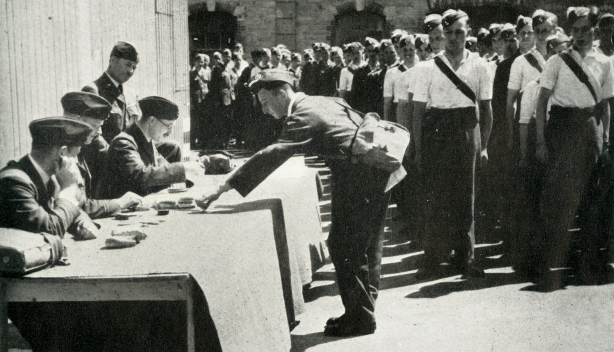 Pay-day Marks-off Life v Royal Air Force v pravidelných intervalech, 1941. od Charles Brown