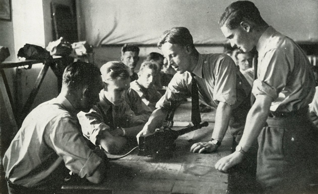 Personál RAF se učí o zbraních, 1941. od Charles Brown