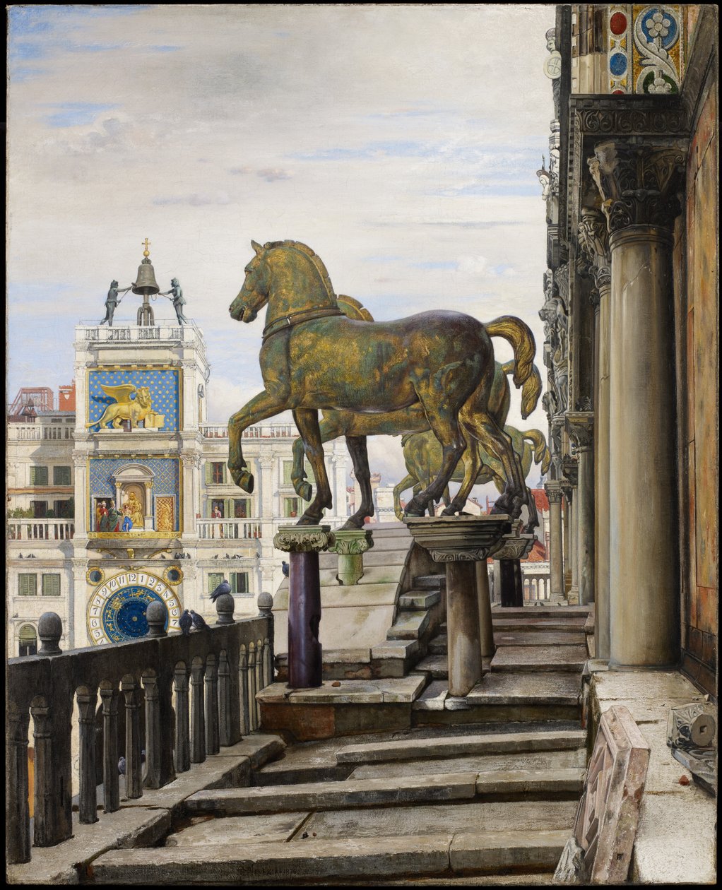 Bronzoví koně ze San Marco, Benátky, 1876 od Charles Caryl Coleman