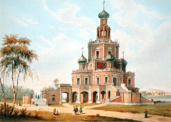Chráněný kostel Panny Marie v Moskvě, 40. léta 19. století od Charles Claude Bachelier