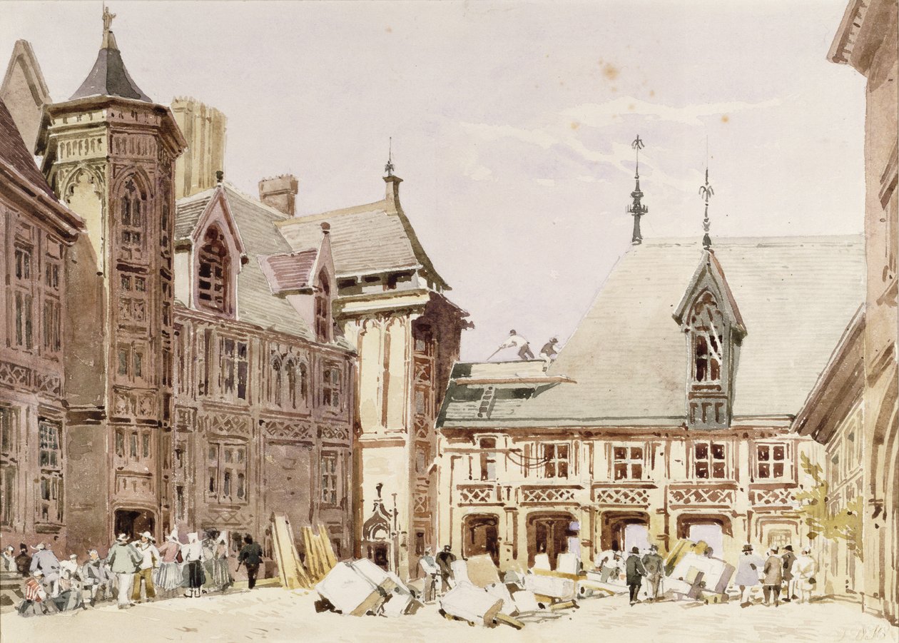 Dům Jacquese Coeura v Bourges, Cher, Francie od Charles Claude Pyne