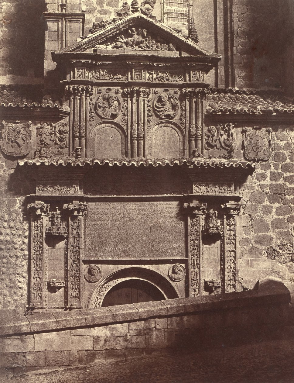 Portál kláštera Ducha svatého, Salamanca, 1853. od Charles Clifford