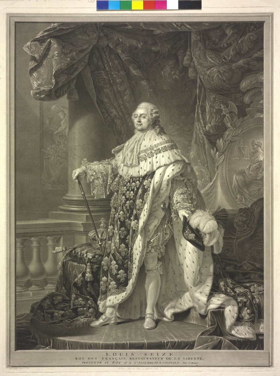 Francouzský král Ludvík XVI. od Charles Clément Bervic