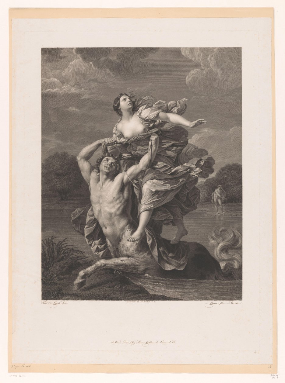 Únos Deianeira Nessos od Charles Clément Bervic