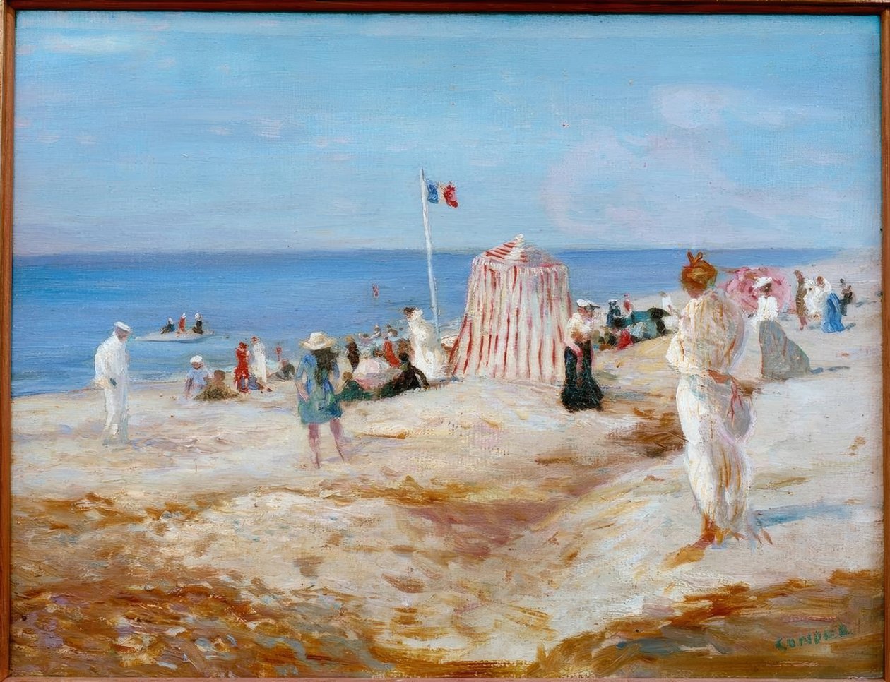 Plážová scéna Dieppe od Charles Edward Conder