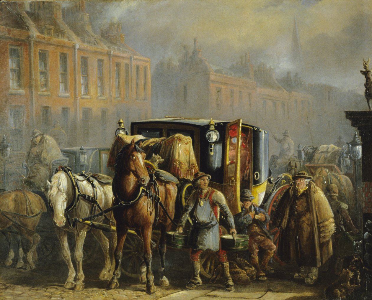 London Cab (olej na plátně) (pár viz 266153) od Charles Cooper Henderson