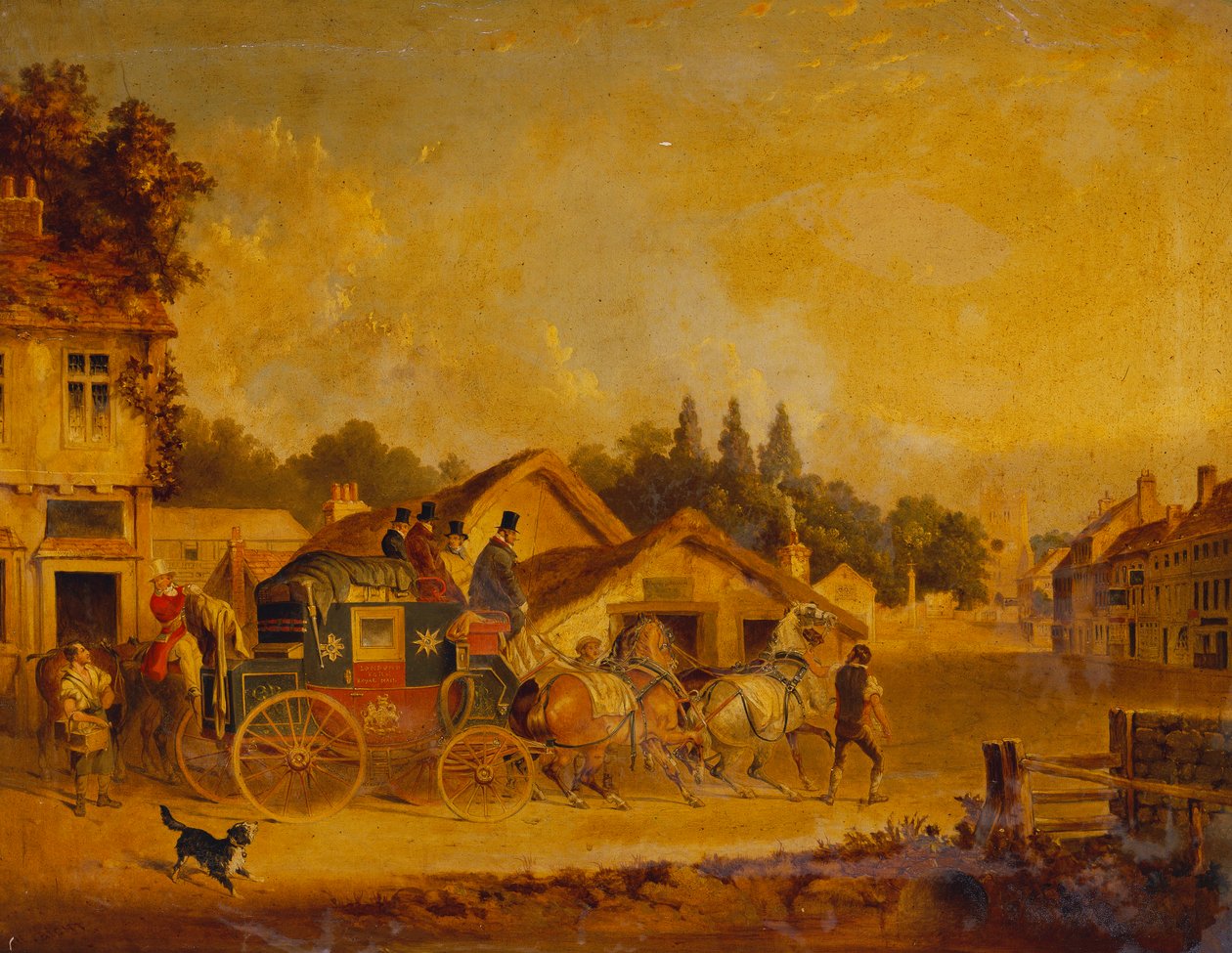 Přílet z Yorku do londýnské královské pošty od Charles Cooper Henderson