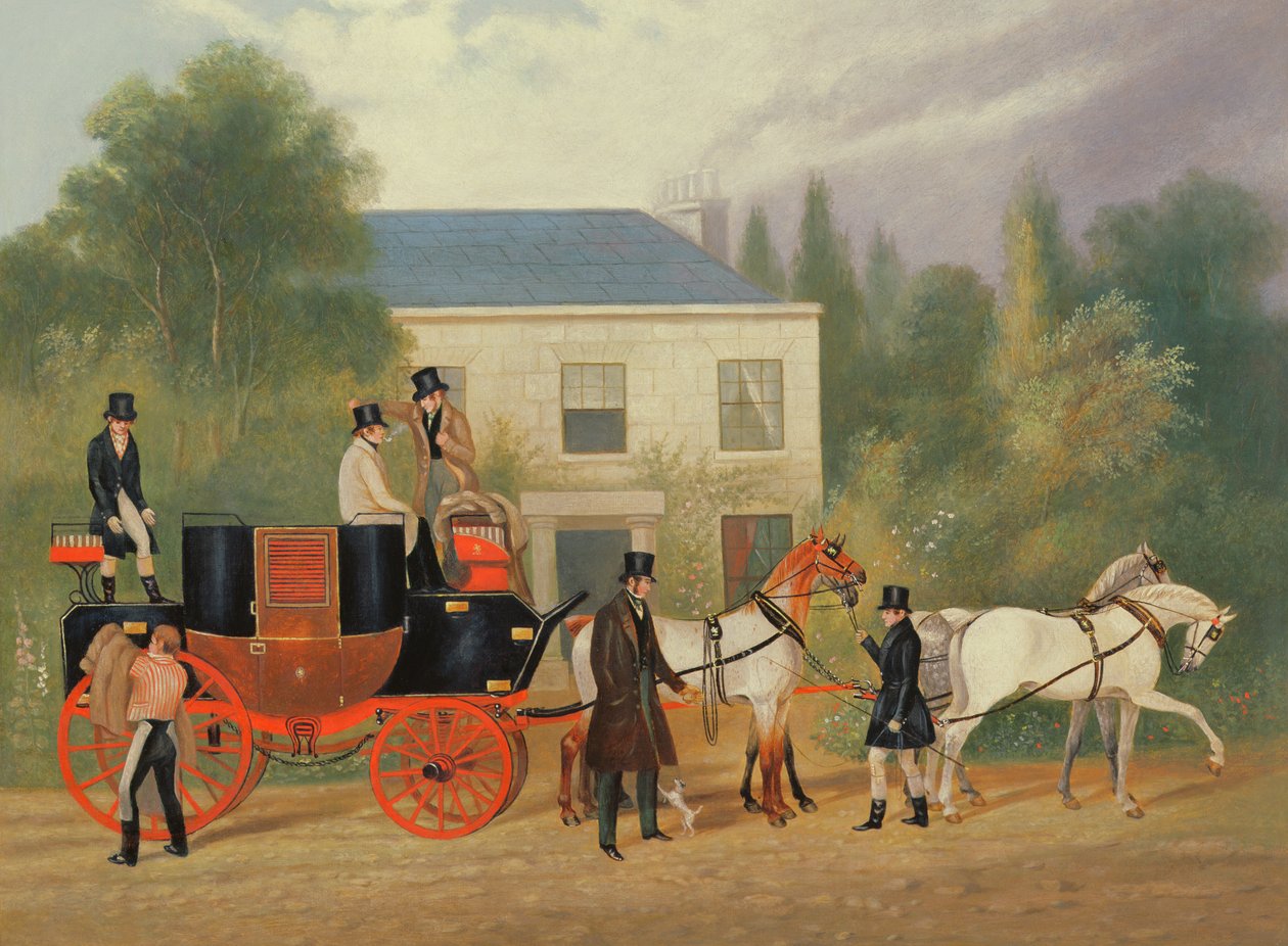 Stage Coach se připravuje k odjezdu od Charles Cooper Henderson