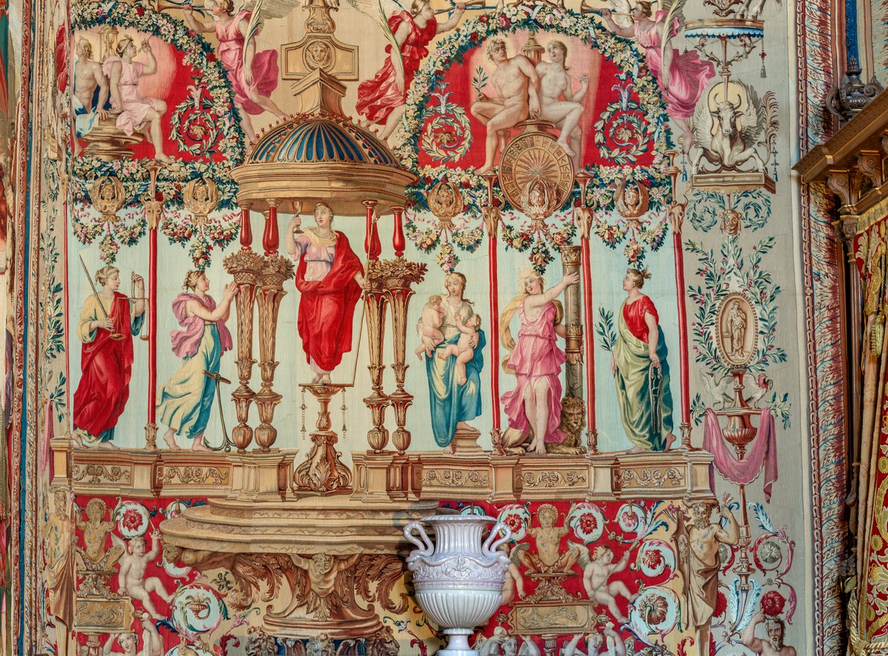 Ložnice Anny Rakouské v papežově bytě (foto) od Charles & Cotelle Jean II (1642 1708) Errard
