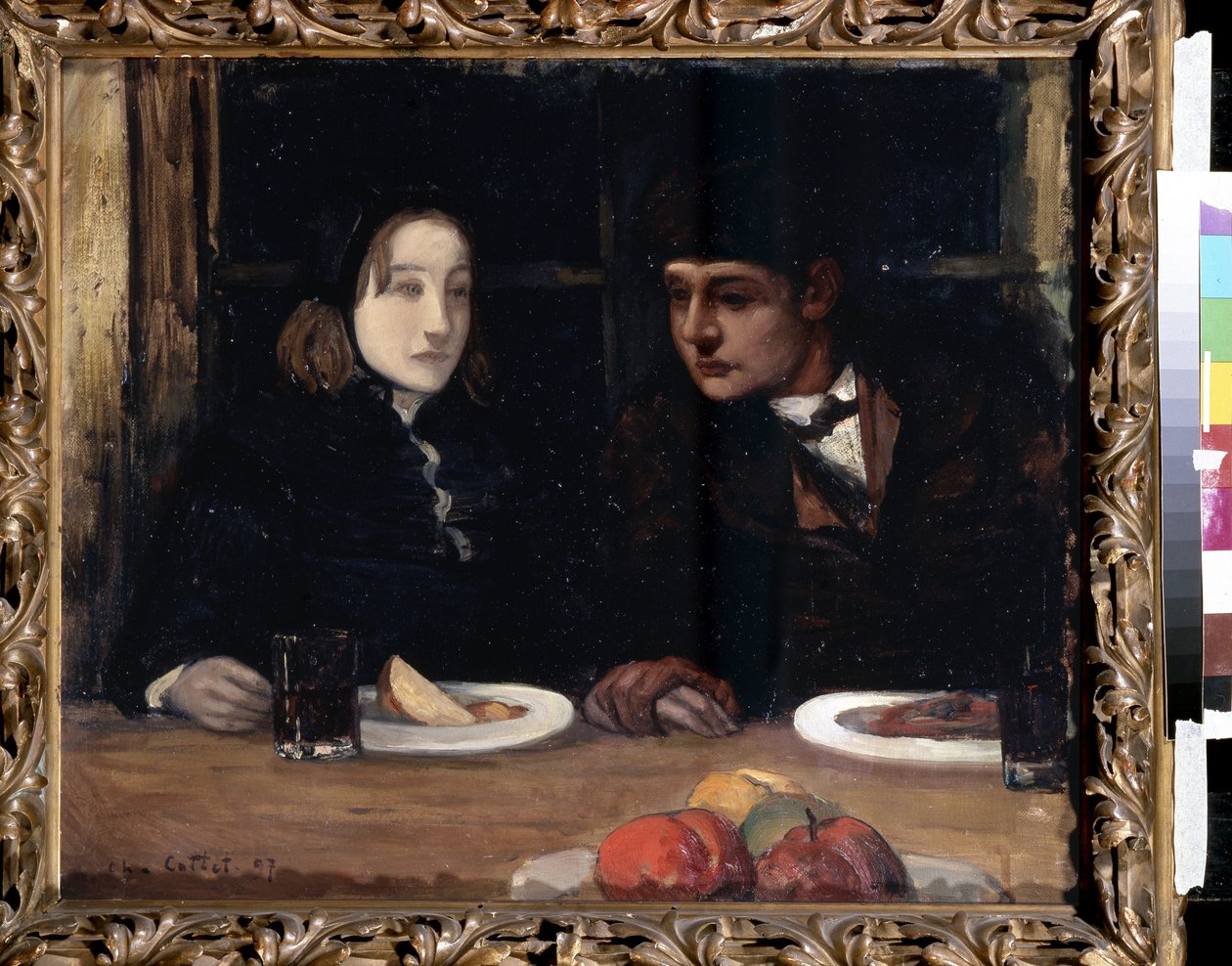 ""V zemi moře. Jídlo na rozloučenou"". Obraz Charlese Cotteta (1863-1925) od Charles Cottet