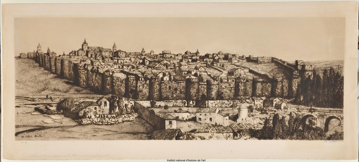Ávila (zkušební otisk a) od Charles Cottet