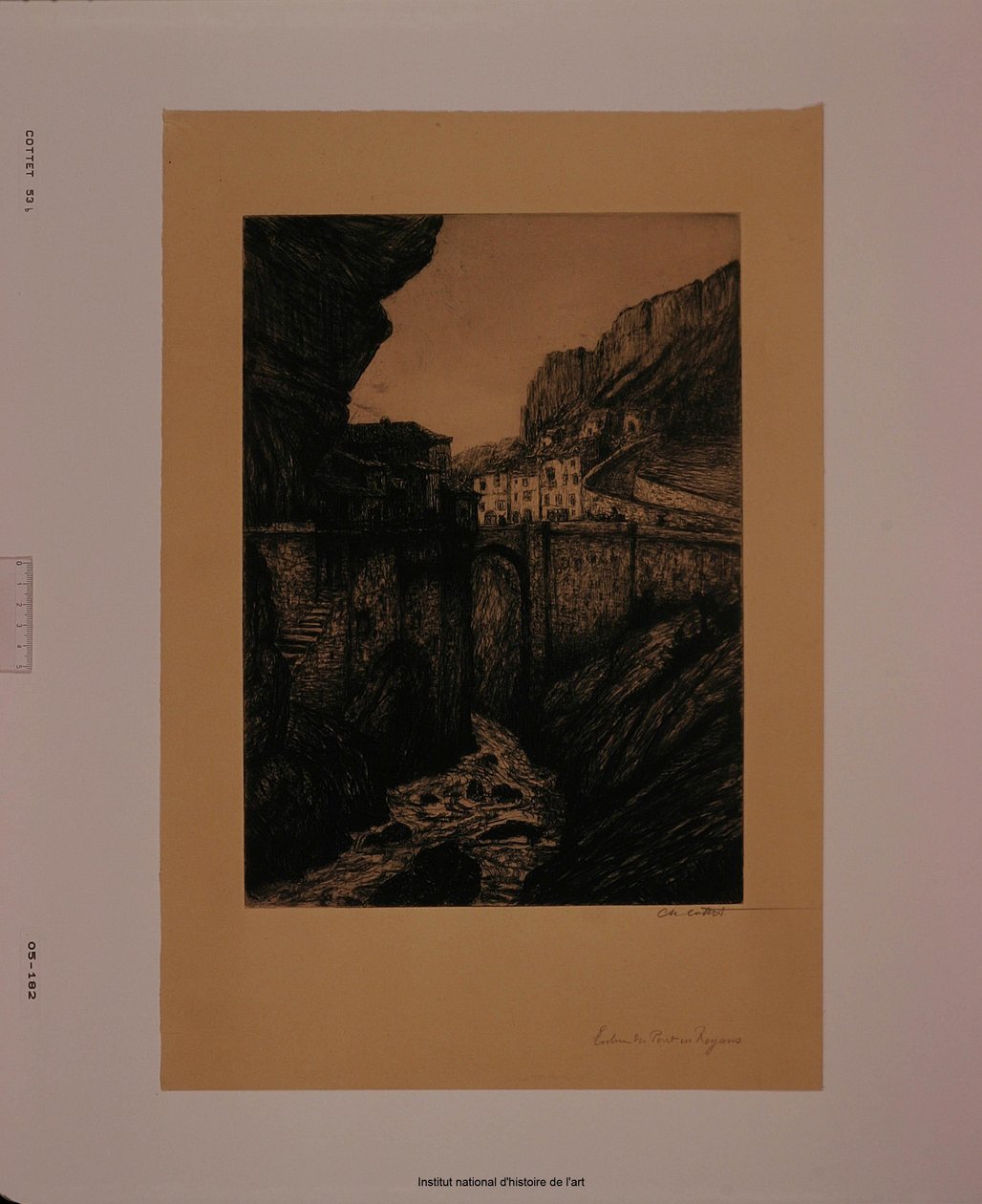 Vjezd do Pont-en-Royans (úsek b) od Charles Cottet