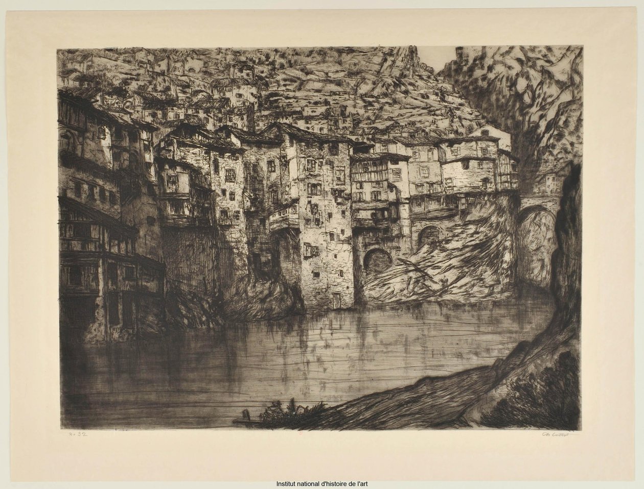 Pont-en-Royans (velká deska) (závod a) od Charles Cottet