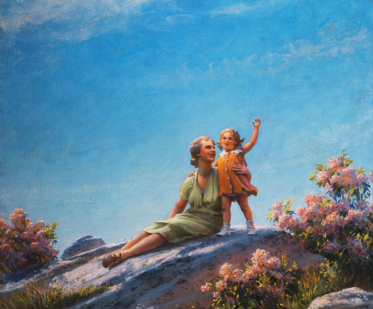 Šťastný okamžik od Charles Courtney Curran