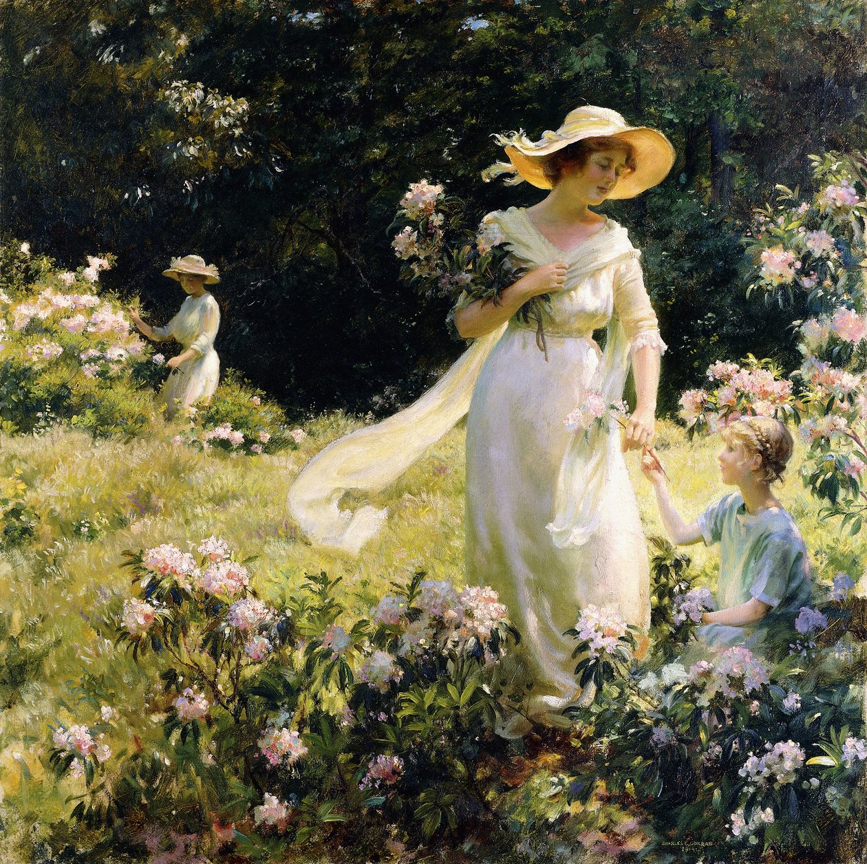 Mezi vavřínovými květy od Charles Courtney Curran