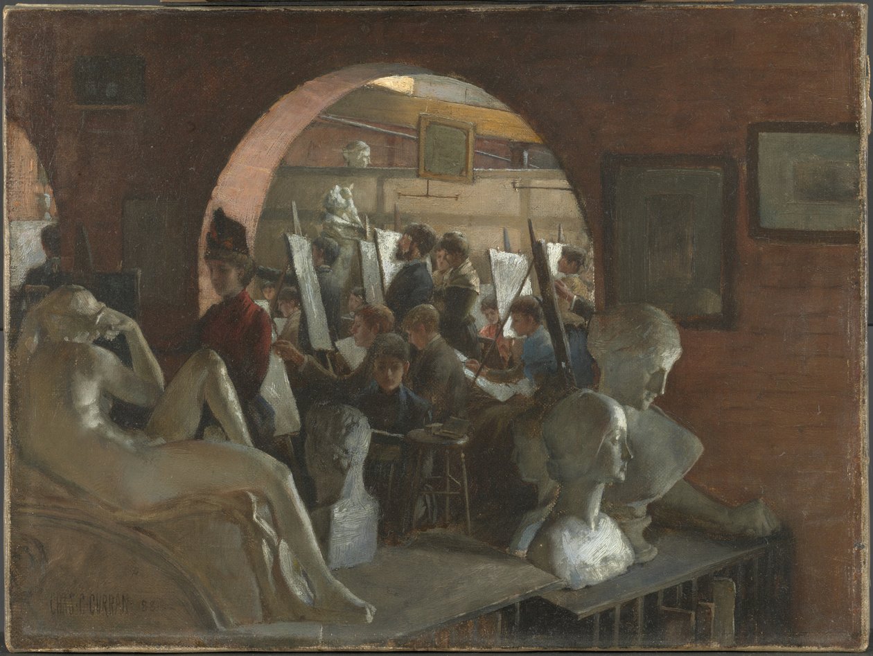 Výklenek v lize studentů umění od Charles Courtney Curran