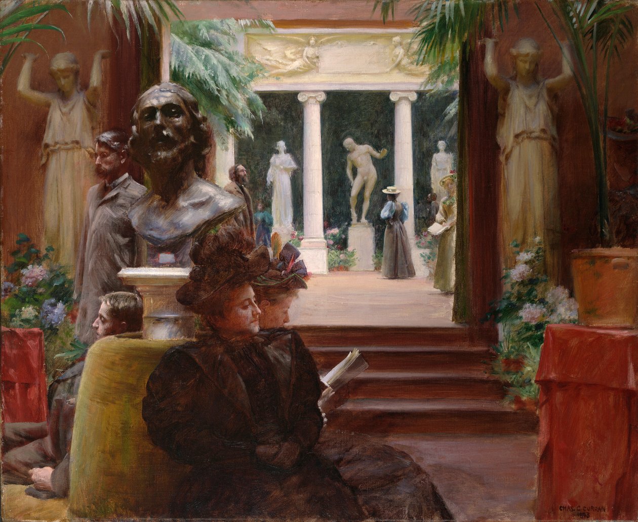 Na Výstavě soch od Charles Courtney Curran