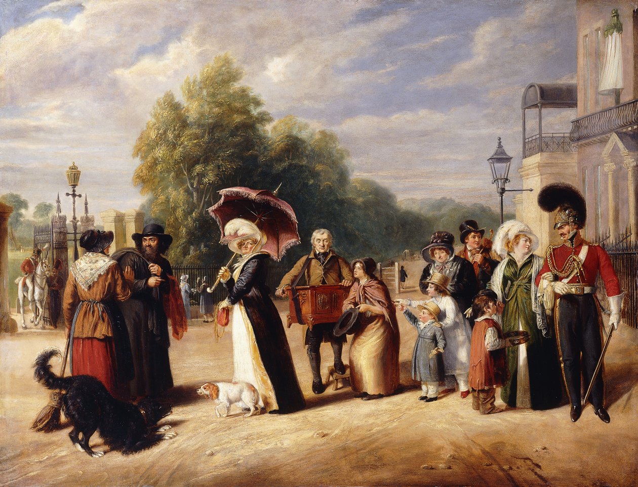 Hyde Park Corner s rezidencí vévody z Wellingtonu, od Charles Cranmer