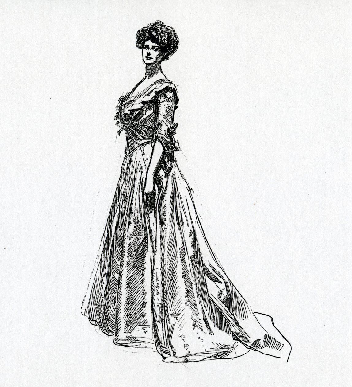 Gibson Girl, kolem roku 1902 od Charles Dana Gibson
