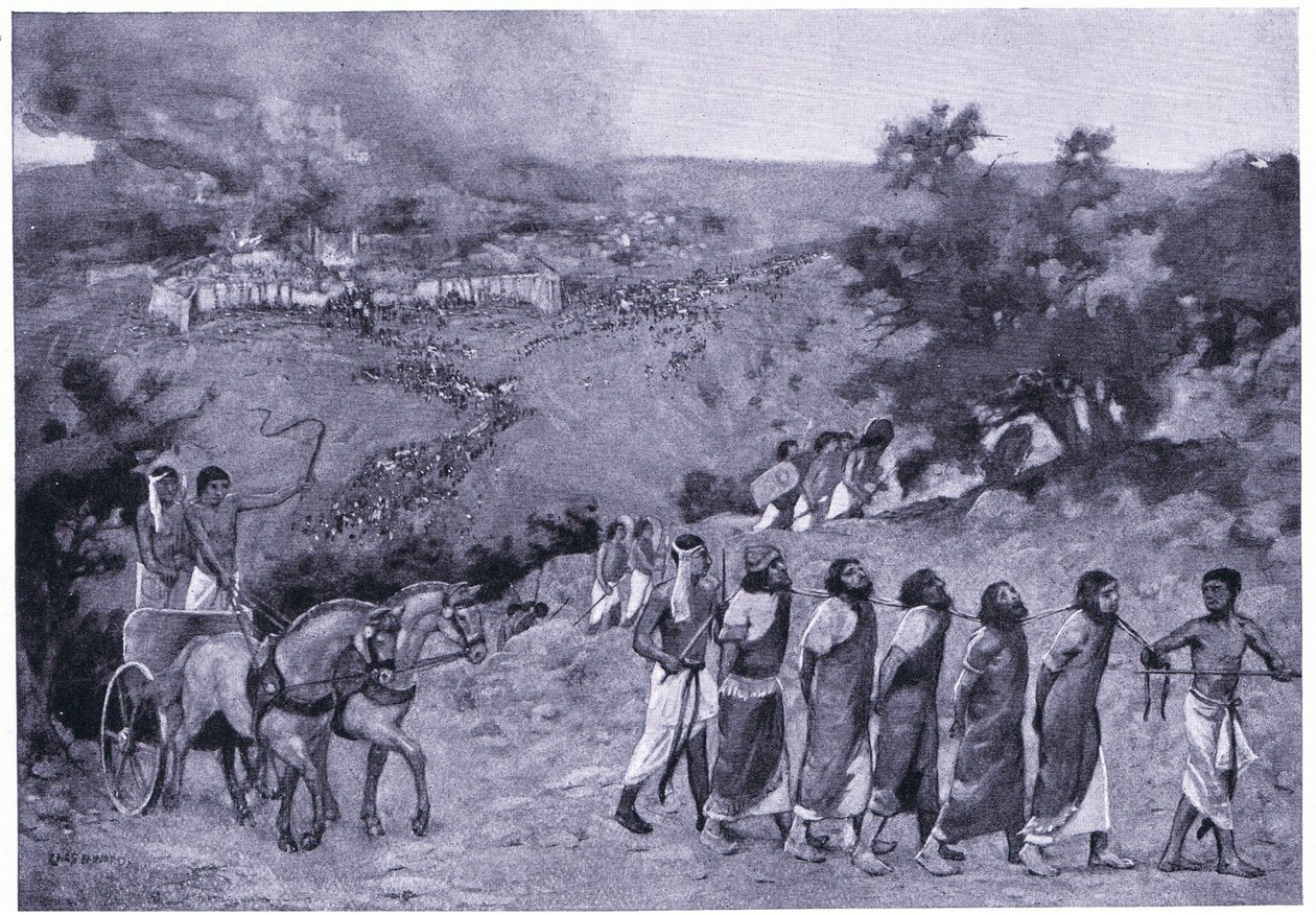 Egyptský tábor na Olivové hoře, kolem roku 1920 (litho) od Charles Daniel Ward