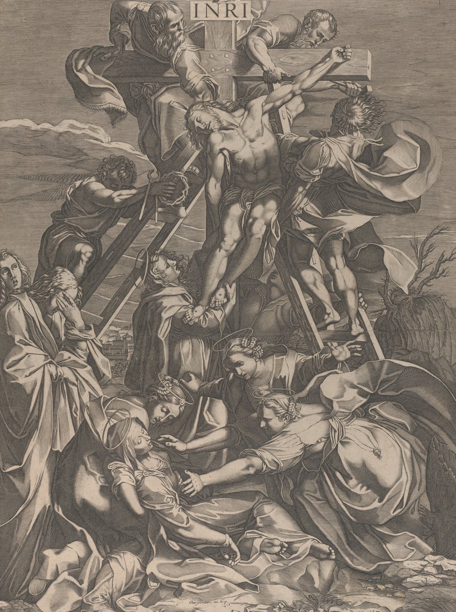 Sestup z kříže, 1615-31. od Charles David