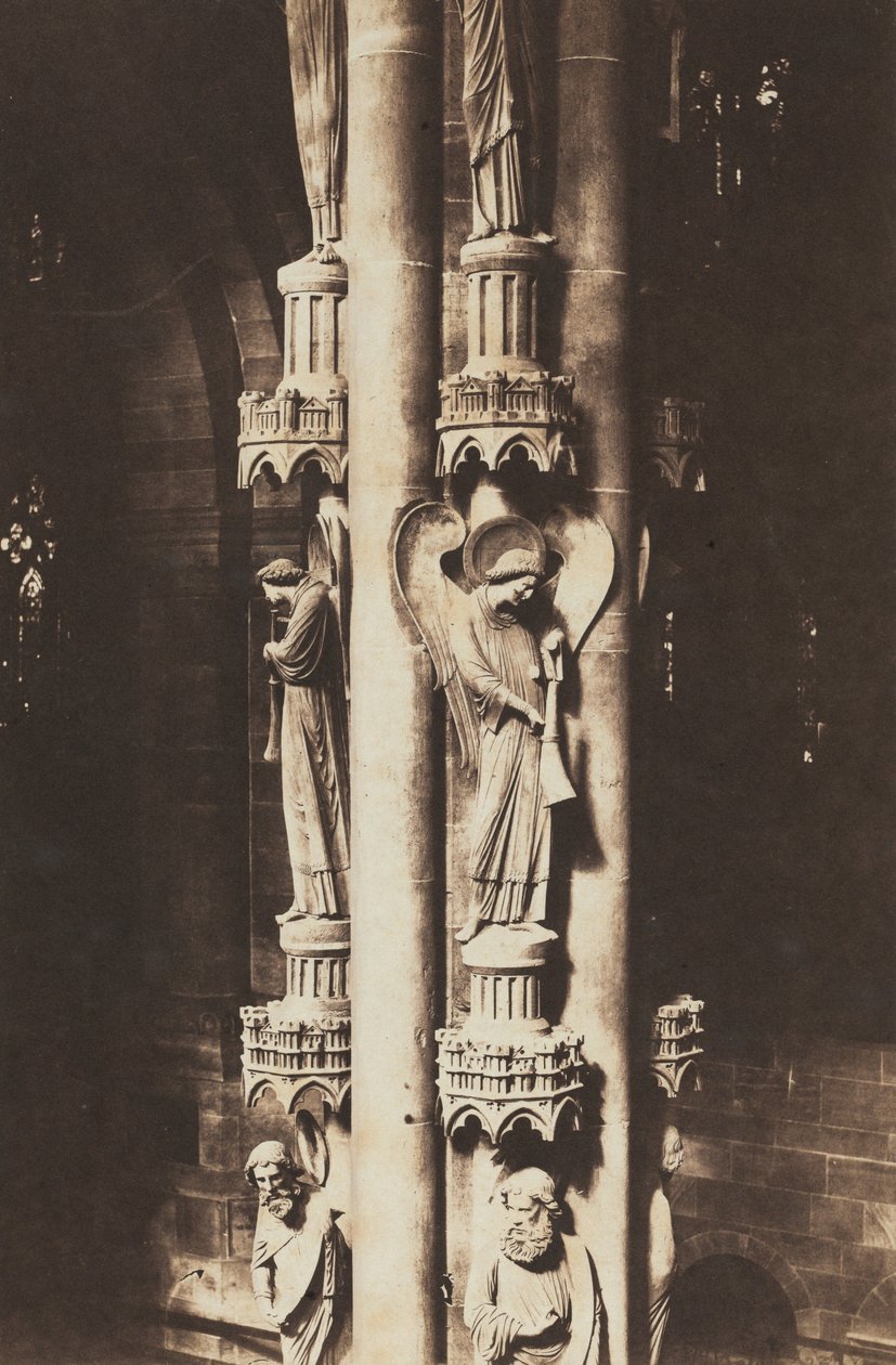Štrasburská katedrála, Andělský sloup, asi 1858 (foto) od Charles David Winter