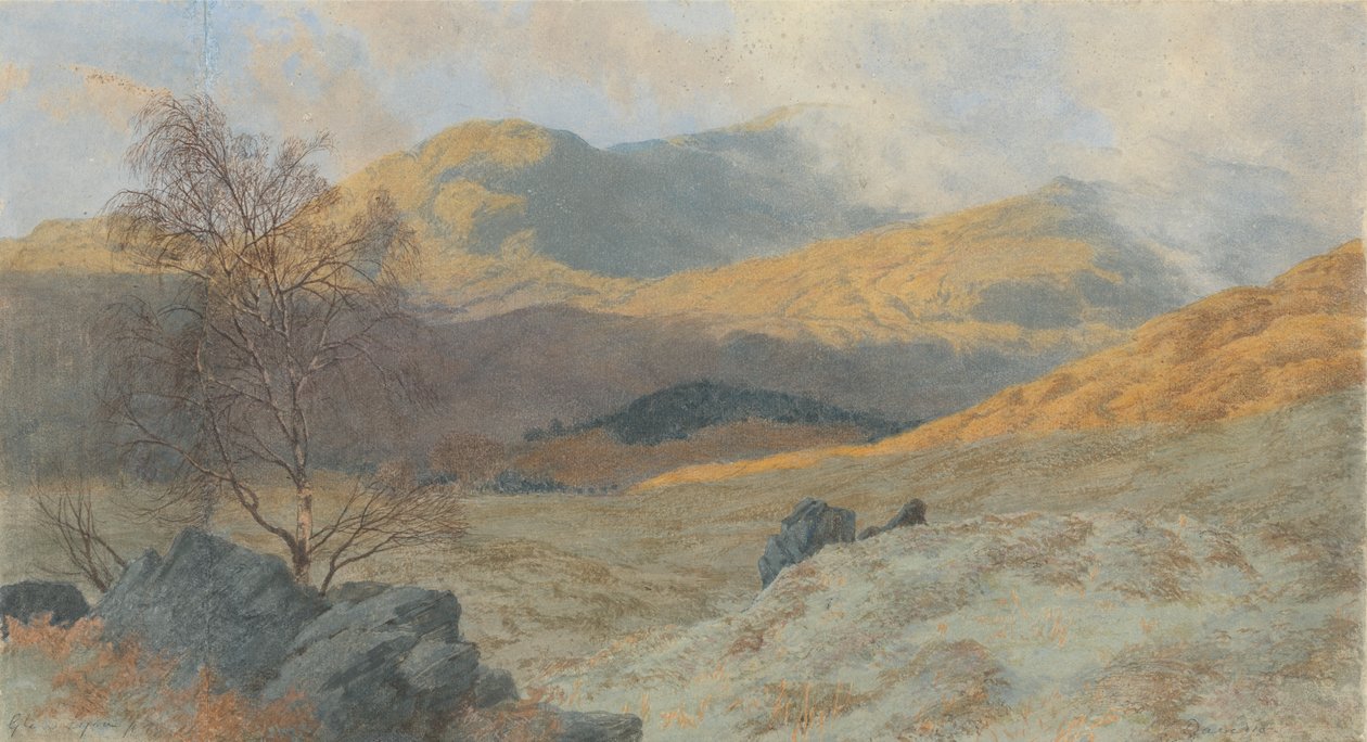 Jinovatka, mlhavé ráno: Glen Lyon od Charles Davidson