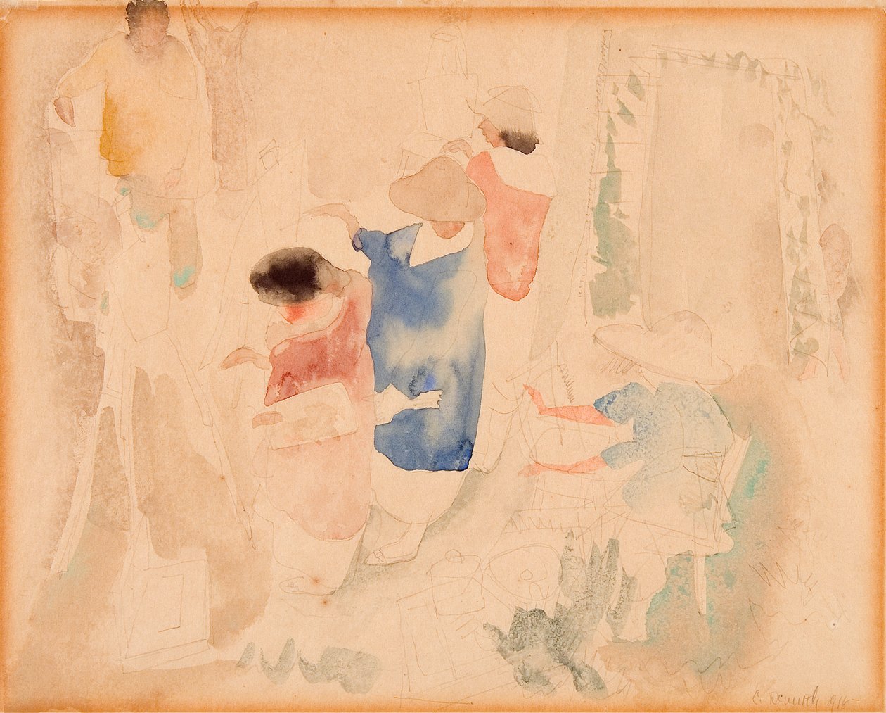 Umělci skicování od Charles Demuth