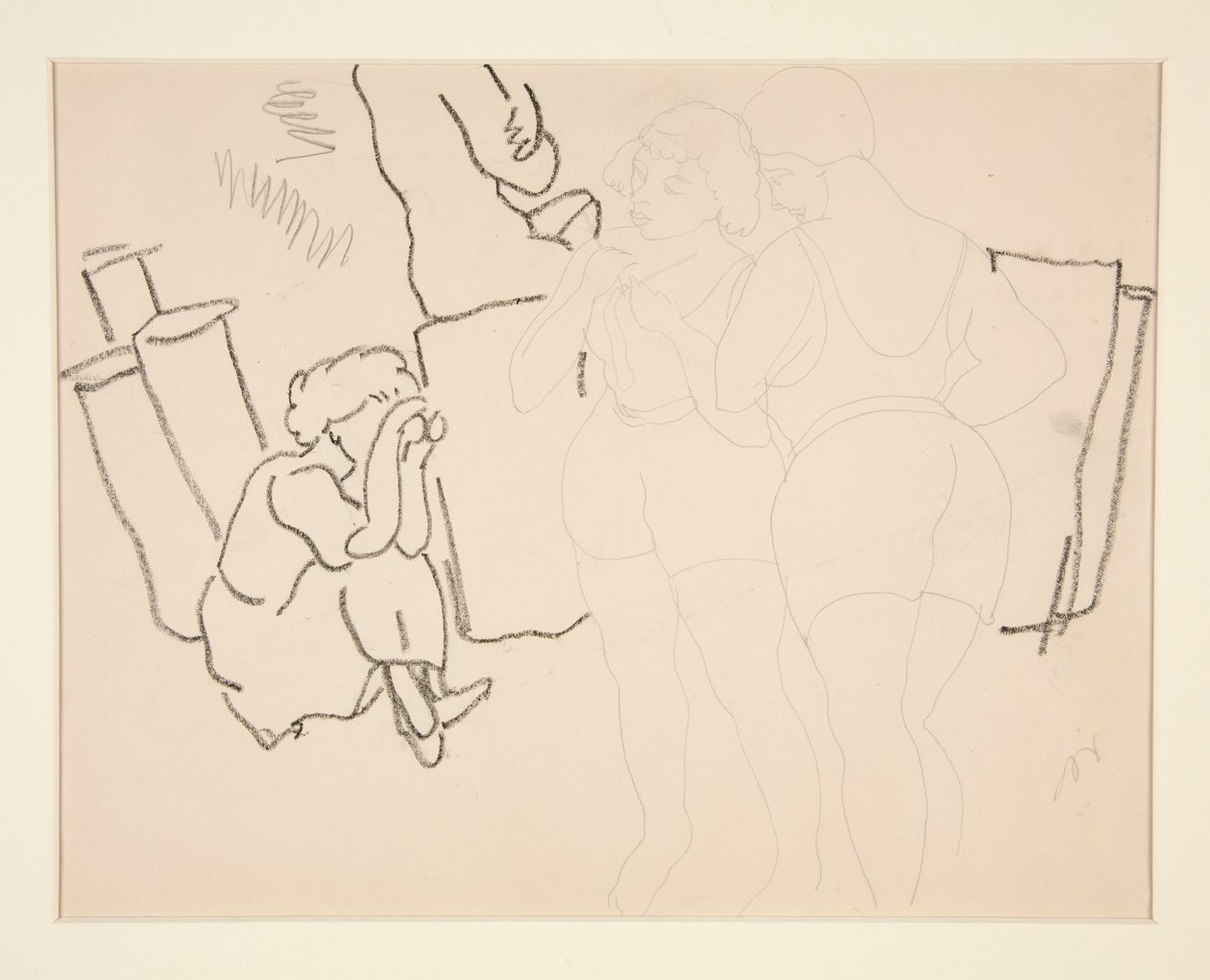 Čtyři postavy na pláži, pravděpodobně v Provincetownu od Charles Demuth