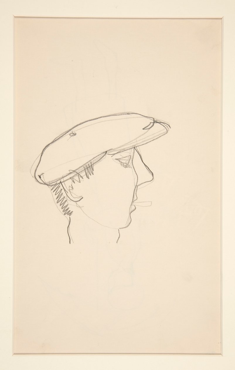 Head of Man Smoking (recto); Žena s deštníkem (verze) od Charles Demuth
